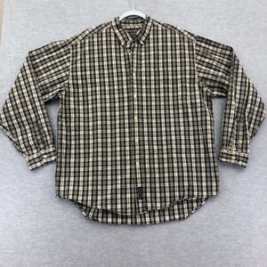 Abercrombie & Fitch Outdoor Reliable Goods Button Shirt Mens Large Plaid Cotton